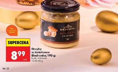 Grzyby w śmietanie Biedronka