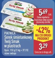 Piątnica Serek śmietankowy Twój Smak w plastrach