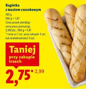 Bagietka z masłem czosnkowym