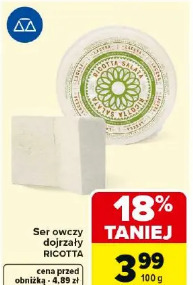 Ser owczy dojrzaly RICOTTA