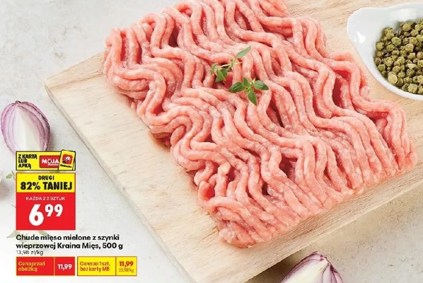 Chude mięso mielone z szynki wieprzowej Kraina Mięs