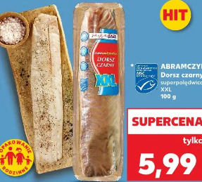 Abramczyk Dorsz czarny superpolędwica XXL