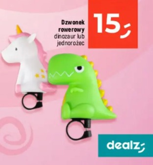 Dzwonek rowerowy dinozaur lub jednorożec