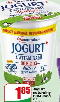 Jogurt naturalny OSM Jana