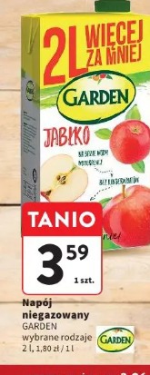 Napój niegazowany Garden jabłko