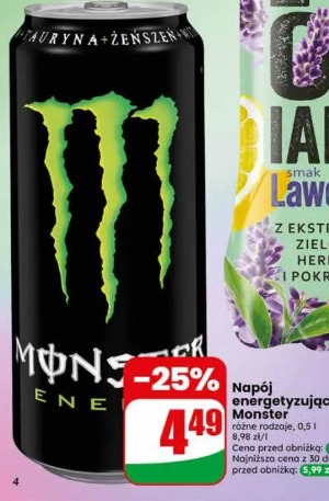 Napój energetyzujący Monster
