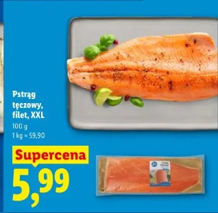 Pstrąg tęczowy, filet, XXL