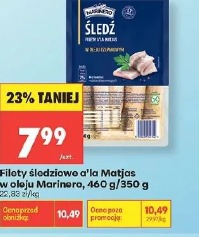 Filety śledziowe a’la Matjas w oleju Marinero