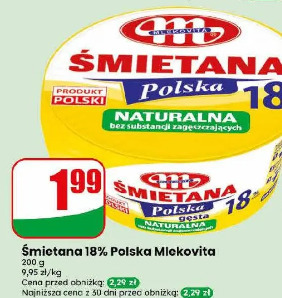 Śmietana 18% Polska Mlekovita