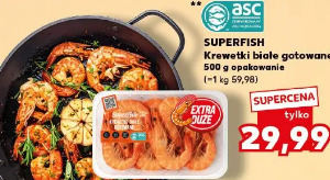 Superfish krewetki białe gotowane