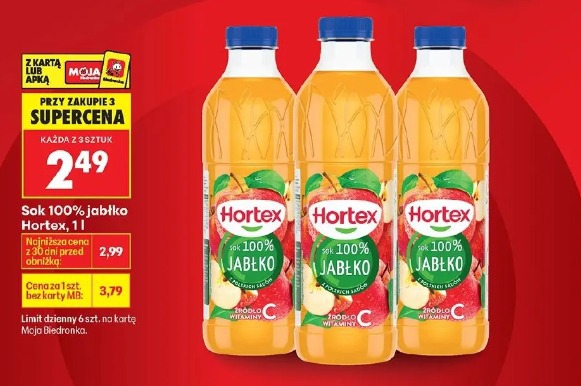 Sok 100% jabłko Hortex