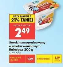 Serek homogenizowany o smaku waniliowym Rolmlecz