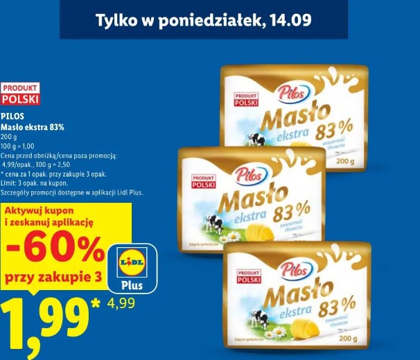 Pilos Masło ekstra 83%