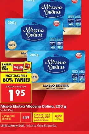 Masło Ekstra Mleczna Dolina