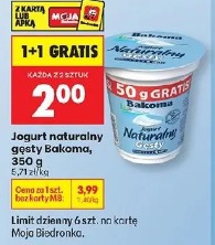 Jogurt naturalny gęsty Bakoma
