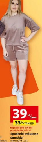 Spodenki welurowe damskie