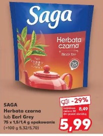 Saga herbata czarna lub Earl Grey