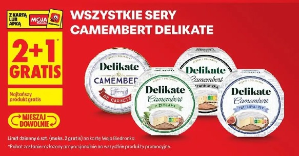Wszystkie sery Camembert Delikate