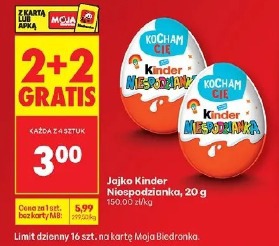Jajko Kinder Niespodzianka, 20 g