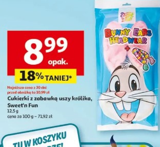 Cukierki z zabawką uszy królika, Sweet'n Fun