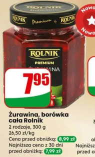 Żurawina, borówka cała Rolnik