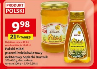 Polski miód pszczeli wielokwiatowy nektarowy Sądecki Bartnik