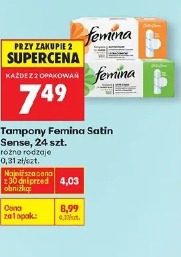 Tampony Femina Satin Sense, 24 szt.