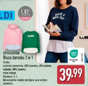 UP2FASHION Bluza damska 2 w 1