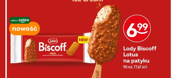 Lody Biscoff Lotus na patyku