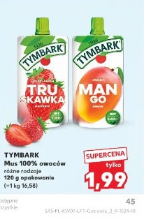 Tymbark Mus 100% owoców różne rodzaje