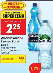 Woda źródlana Żywiec Zdrój, 1,5 l: niegazowana, mocno gazowana
