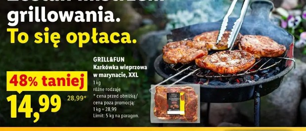 GRILL&FUN Karkówka wieprzowa w marynacie XXL