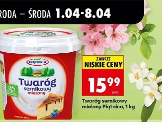 Twaróg sernikowy mielony Piątnica