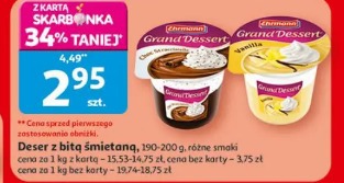 Deser z bitą śmietaną Ehrmann Grand Dessert