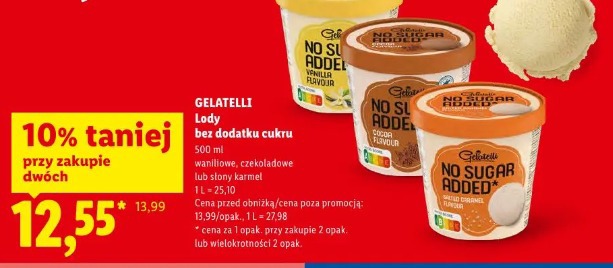 Gelatelli Lody bez dodatku cukru
