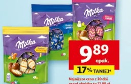 Draże w kształcie jajeczek z czekolady Milka