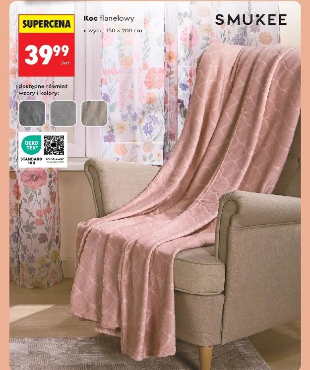 Koc flanelowy Smukee