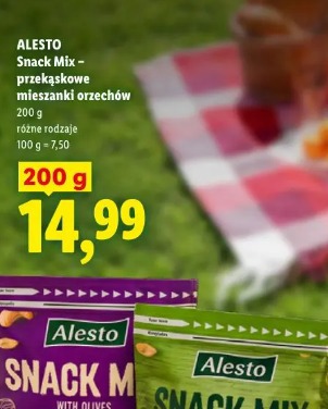 Alesto Snack Mix – przekąskowe mieszanki orzechów różne rodzaje