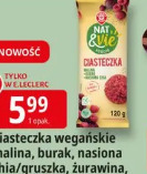 Ciasteczka wegańskie malina, burak, nasiona chia/gruszka, żurawina, amarantus
