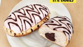 Pączek long z nadzieniem kakaowo-orzechowym Stokson