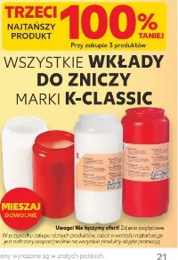Wszystkie wkłady do zniczy marki K-Classic