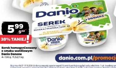 Serek homogenizowany o smaku waniliowym Danio Danone