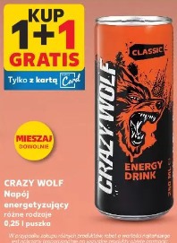 Crazy Wolf Napój energetyzujący różne rodzaje