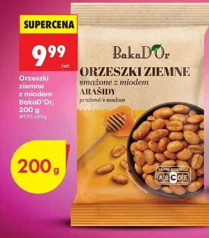 Orzeszki ziemne smażone z miodem BakaD'Or