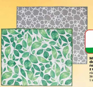 Mata do suszenia naczyń z nadrukiem