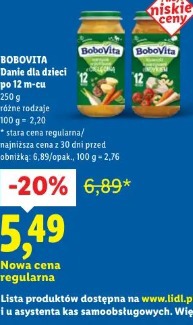 Bobovita Danie dla dzieci po 12 m-cu