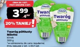 Twaróg półtłusty Miletto