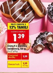 Donut z polewą kakaową