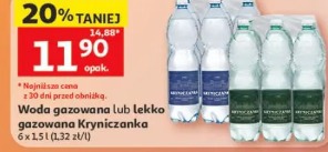Woda gazowana lub lekko gazowana Kryniczanka
