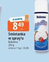 Śmietanka w spray'u Bakoma